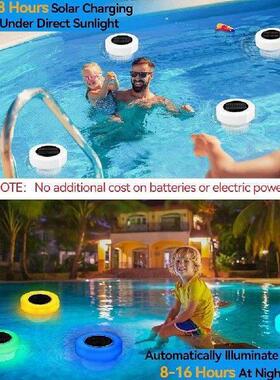 Solar Powered Floating Chlorine Dispenser with Colorful