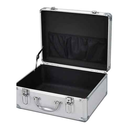 铝合金大号工具箱手提箱带锁仪器样品展示文件收纳门料头长方形箱