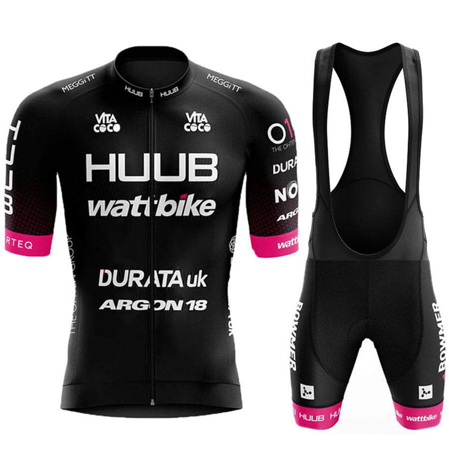 夏季HUUB骑行服短袖透气速干男士骑行上衣登山车服公路自行车服装