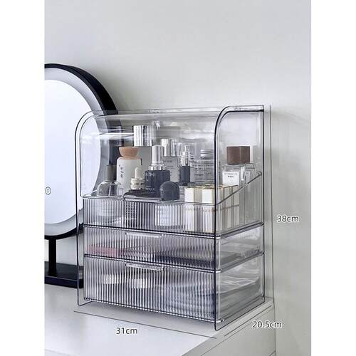 Makeup Organizer Cosmetic Storage Box Drawer Type Desktop Fi