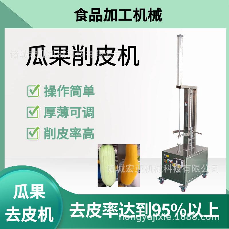 商用立式南瓜削皮机 自动冬瓜单头剥皮机 菠萝哈密瓜去皮机