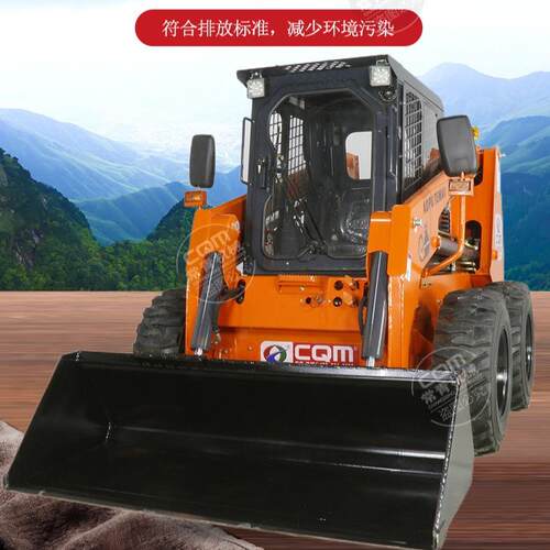 滑移装载机 清扫器农用工程推土机液压履带轮式滑移铲车工厂