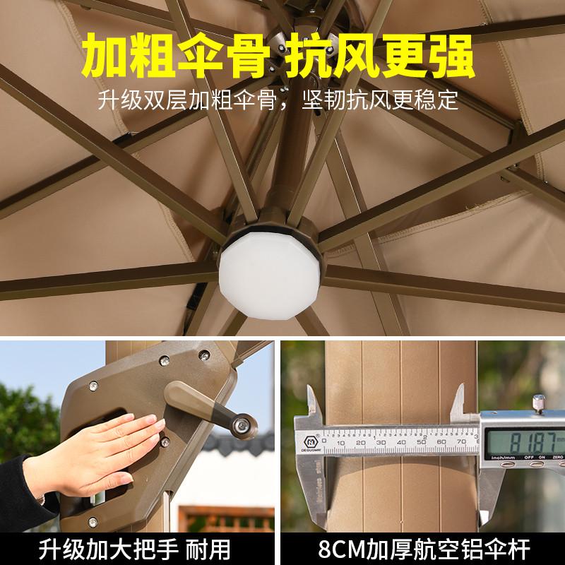 远茂遮阳伞户外伞庭院伞花园露台大太阳伞棚商户外摆摊室外罗马伞