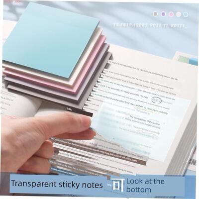 透明款便利贴纸transparent sticky note memo便利贴马卡龙色