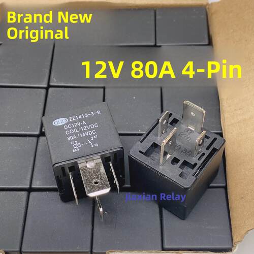 Zz1413-3-R Dc12V-A新原装汽车继电器12V 80A 4针设定常开