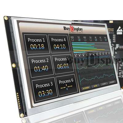 9寸TFTLCD彩色液晶显示屏配LT7683控制板/并串口/可配触摸屏
