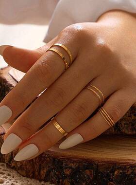 Cross-border rings hot-selling alloy joint ring set 关节戒指