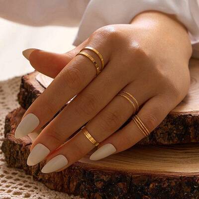 Cross-border rings hot-selling alloy joint ring set 关节戒指