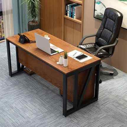 老板用简现代Z-1588办公约室带抽屉桌子脑经电理员商工单人办公桌