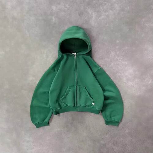 Hooded zipper long sleeved sports hoodie for men and women