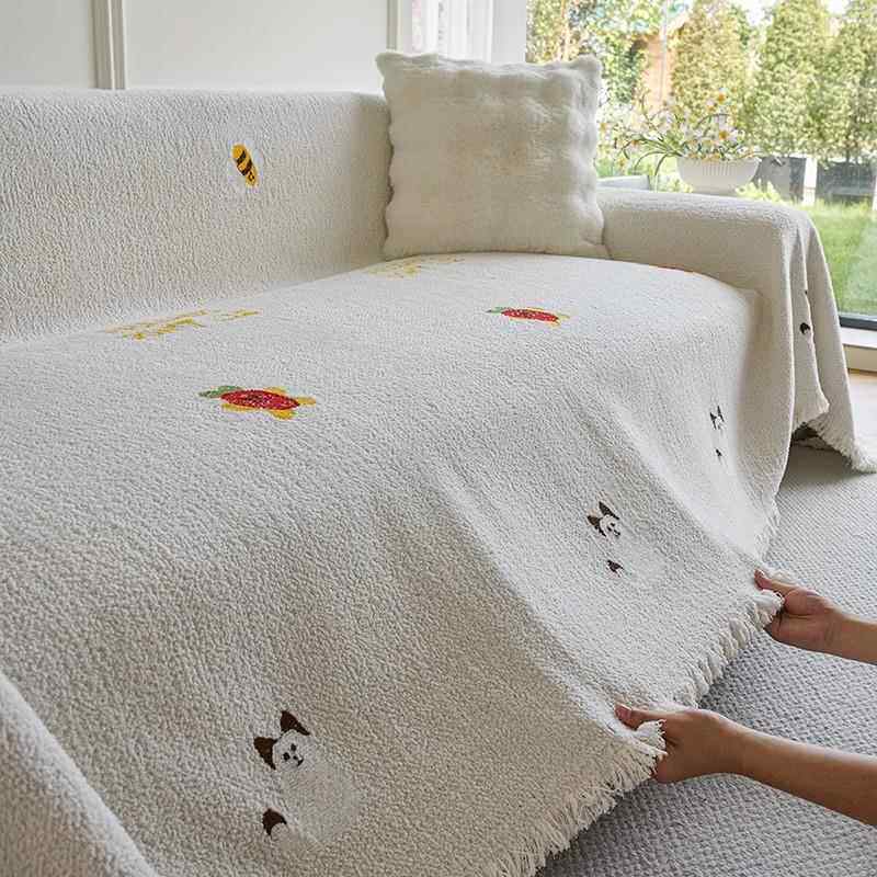 三座一贵妃沙发巾一整张全盖2024年新款盖巾高级感秋冬款沙发盖布