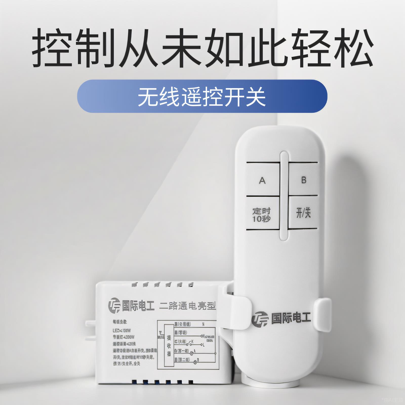 家用无线电源智能远程遥控开关220V LED电灯吸顶灯具遥控器装置