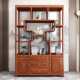 多南中式 博古架架物现代隔断简约屏风榆木置展示实木宝阁书柜新