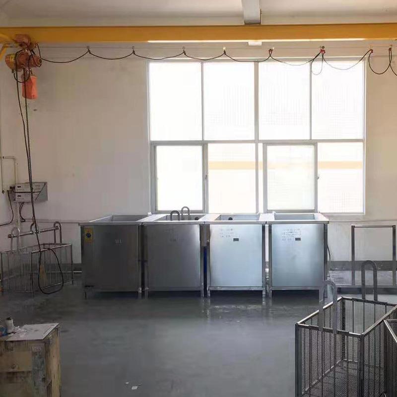 五槽吊葫芦声波清洗设备超五LOB洗金配件 除油除锈超声波清机