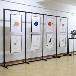 画展展示架书画作品展架折叠宣传广告屏风摄影美术展校园书画展板