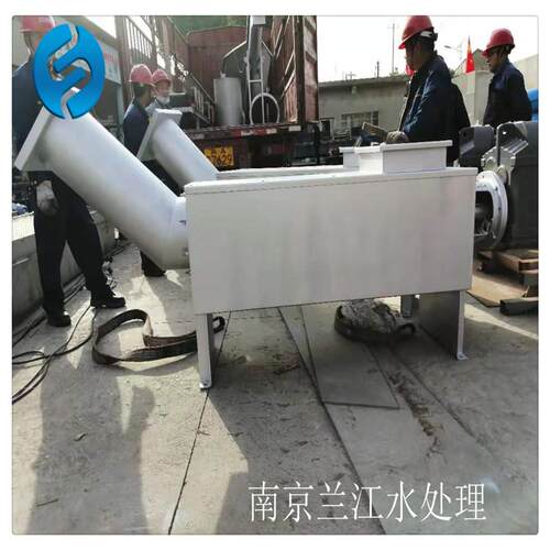 高排水螺旋压榨机工厂一体化不锈钢栅渣挤压机污水处理脱水机