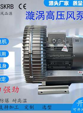 RB-53D-1高压风机0.85KW熔炉助燃鼓风机850W高压旋涡气泵