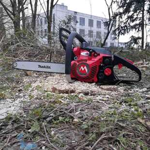 丸山MCV3501大功率油锯伐木锯家用电锯链条易启动汽油锯砍树机