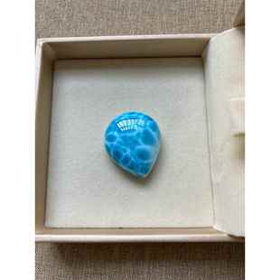 海纹石水滴吊坠拉利玛裸石项坠锁骨链坠挂件规格31.8 10.9mm 27.2