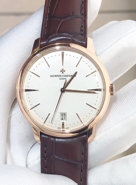 全套98新36mm18k玫瑰金江诗丹顿传承系列4100U自动机械男表