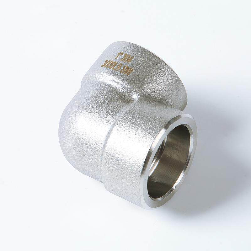 304/316不锈钢高压锻造承插弯头90度直角锻钢弯头管件4分弯头