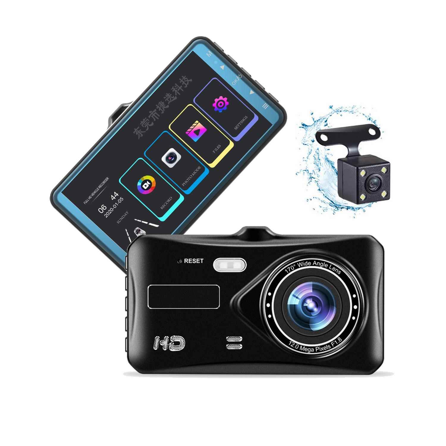 高清4寸2.5D触控双录跨境car black box dvr 带WiFi 行车记录仪