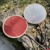 稀地金缂丝团扇苏州礼品扇工艺扇中国风缂丝扇子 批发订货