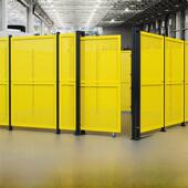 车间仓库隔离网冲孔板围栏吊顶工厂设备隔断防护网移动钢丝护栏网