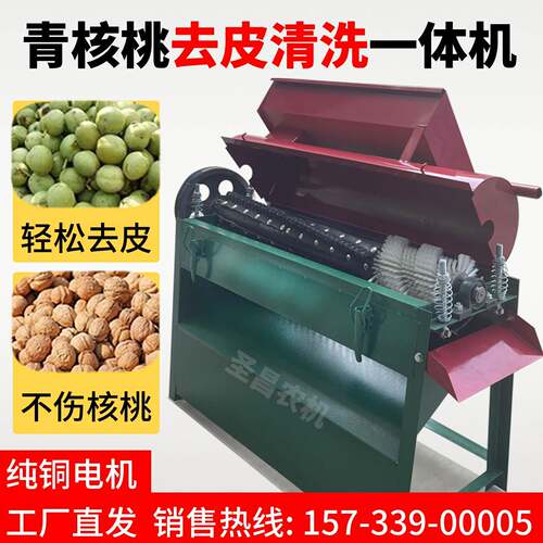 全自动青核桃去皮清洗All商用核桃剥皮机小型核桃脱壳脱青皮机