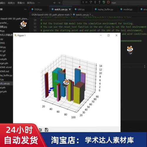 深度强化学习 DQN 无人机三维路径规划 算法代码Python语言