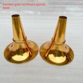 1尺6民间大喇叭碗黄铜 1尺5 高档镀金东北唢呐碗1尺05 1尺35