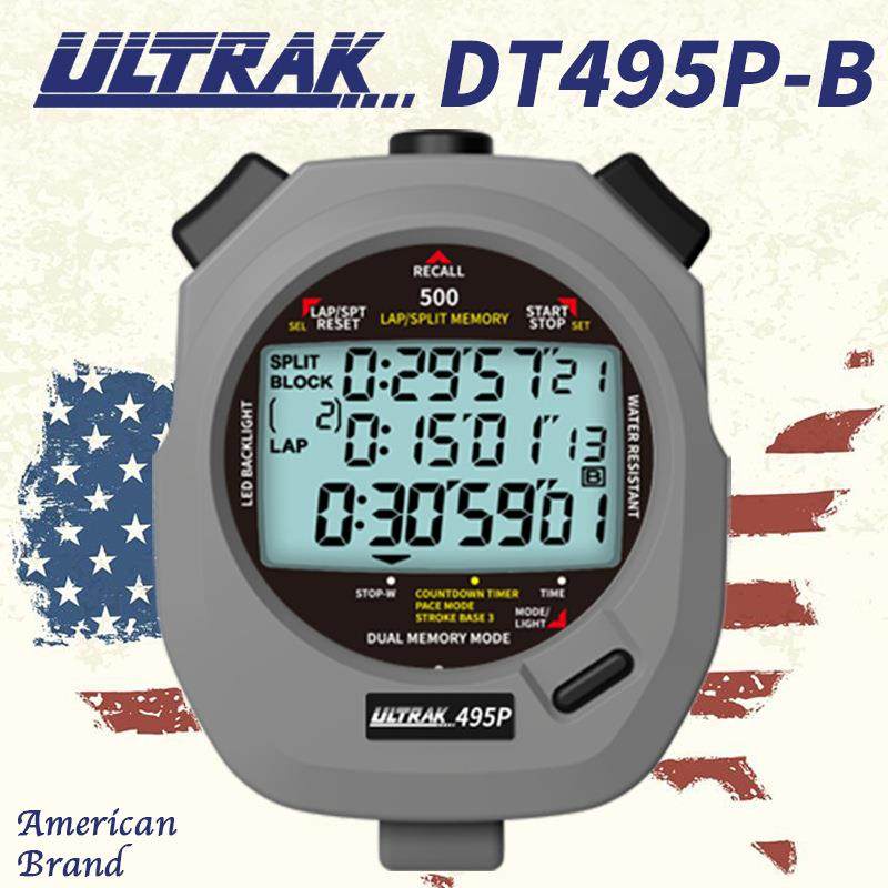 电子秒表DT495P定尔志ULTRAK奥赛克500道3排显示计时器田径训练