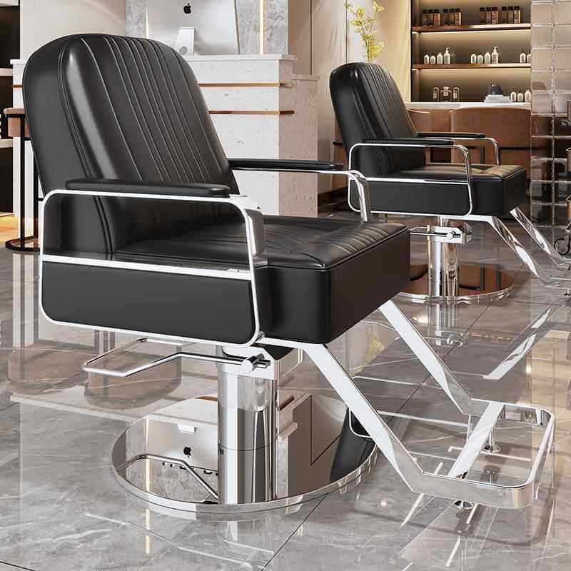 网红理发店椅子理发椅发廊专用美发椅升降可放倒高档烫染座椅凳子