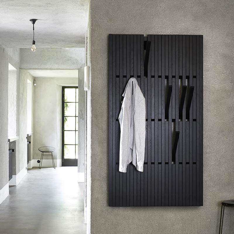 L7钢琴键挂衣架实木挂衣板创意挂钩玄关定制不占空间墙上收纳衣