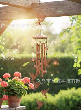 货复古金属音铃现028创意风家居挂五饰阳台庭院装饰悦耳铃声挂件
