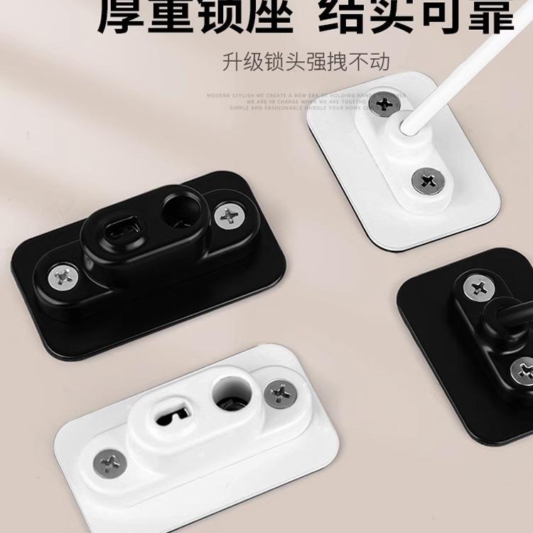 窗锁儿童锁高器层坠楼窗防护推拉限位窗户锁外推盗平985开防锁扣