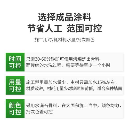 水洗石墙面涂料室内外墙面装修艺术漆景观地面水刷石磨石成品材料