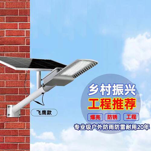 飞鹰太阳能路灯工程道路照明太阳能户外庭院灯LED大功率500w 路灯