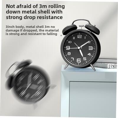 rectangular rising time small alarm clock desk timer student