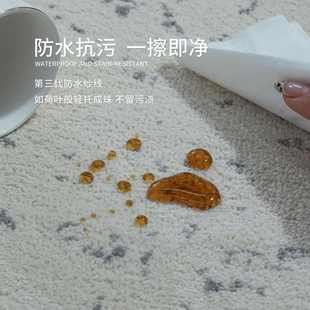 客厅高级地毯轻奢现代沙发耐脏可擦床边北欧加厚家用卧室地垫 意式