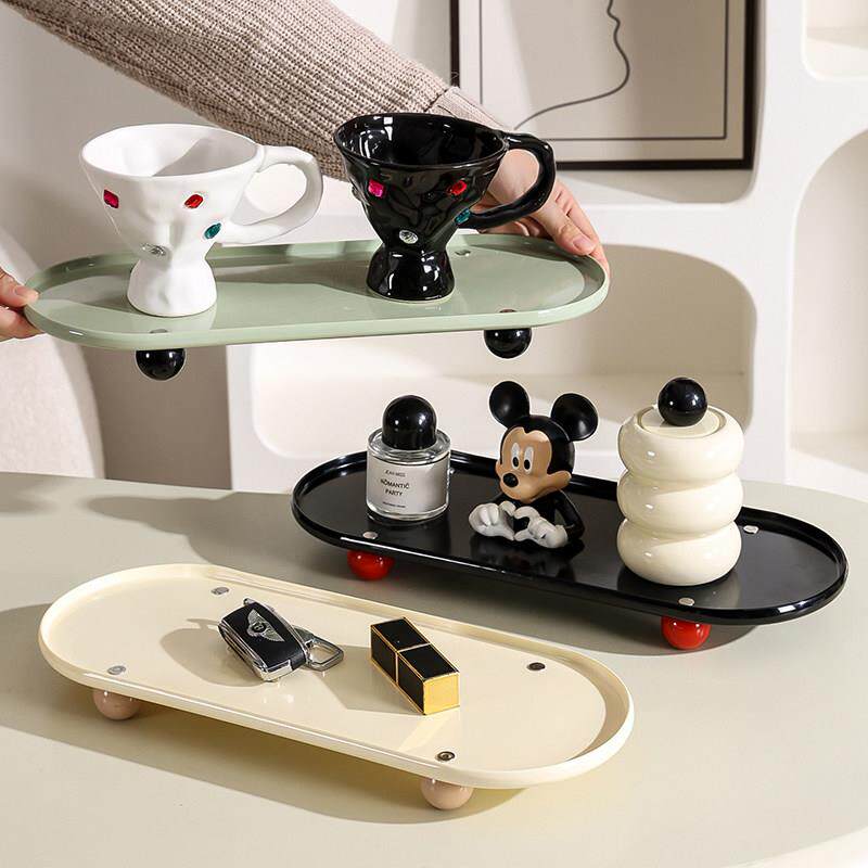 卫生间厕所浴室化妆品洗漱洗手台洗手液牙刷杯收纳置物架桌面托盘