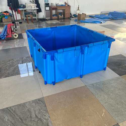 得水厂家批发加厚户外储水农用帆布水箱鱼池方形塑料管人工养鱼池