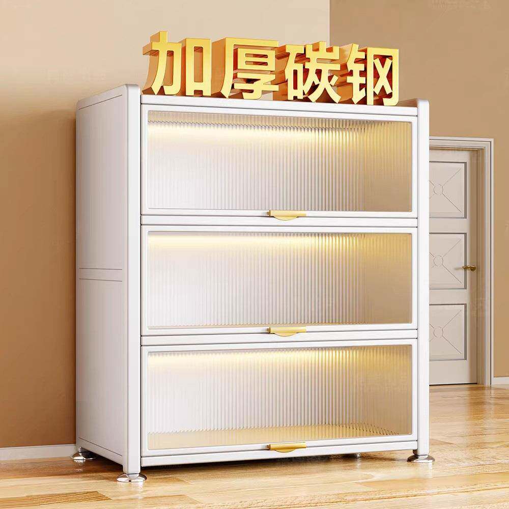 家用收纳柜卫生间防水储物柜户外工具铁皮柜防晒阳台柜子置物架子