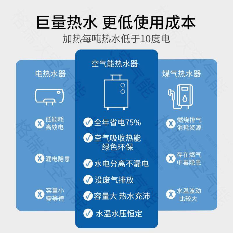 直销新款商用空气能热水器一体机 学校酒店公寓工地宿舍 空气源热