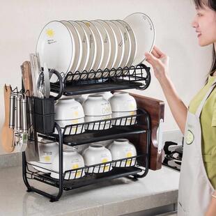 storage rack kitchen cup organizer dish holder drying