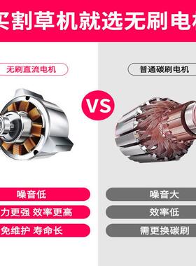 无刷电动割机草小型家用除草WLB机草锂电打草机机充电农用坪厂家