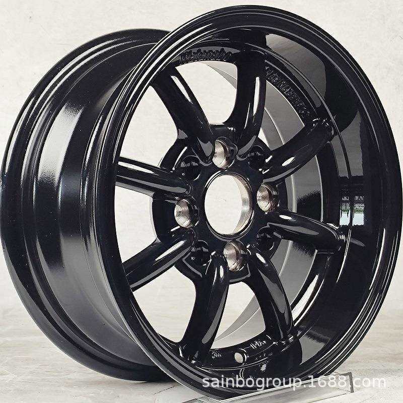 F89JCW270 13寸14寸 黑色 盛博 改装汽车铝合金轮毂轮圈