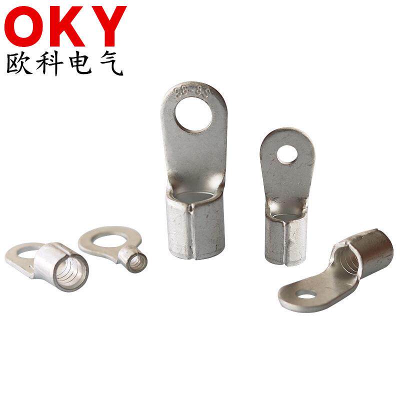 圆形裸端头RNB3.5-4冷压接线端子3.5/5/6/8L/10环形铜线耳接线鼻