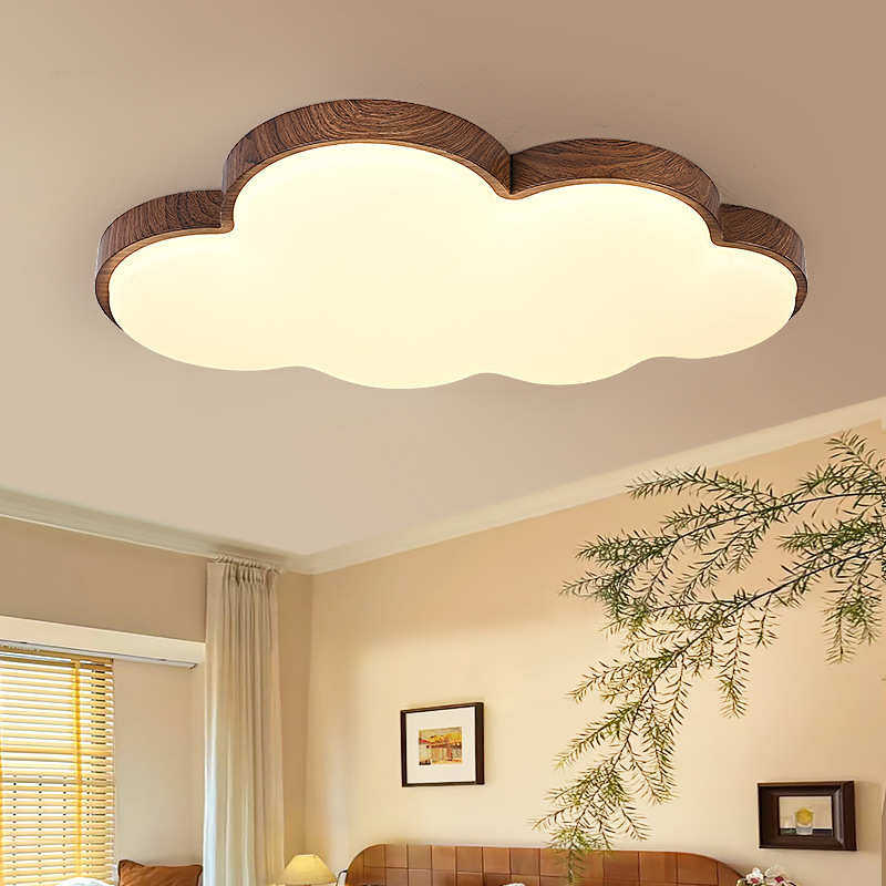 中古风吸顶灯高档简约餐厅灯书房间侘寂风护眼胡桃木复古卧室灯具,家装灯饰光源,智能吸顶灯,淘宝优惠券,粉丝福利购,淘宝优惠卷