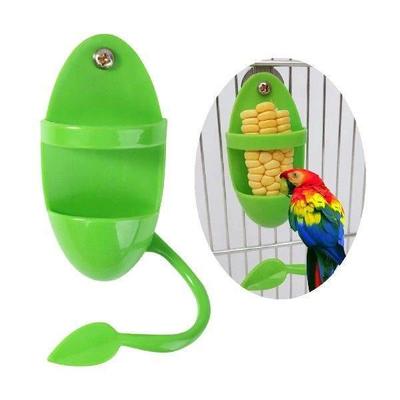 Pet Parrot Feeder Plastic Cage Accessories Feeding Toy for